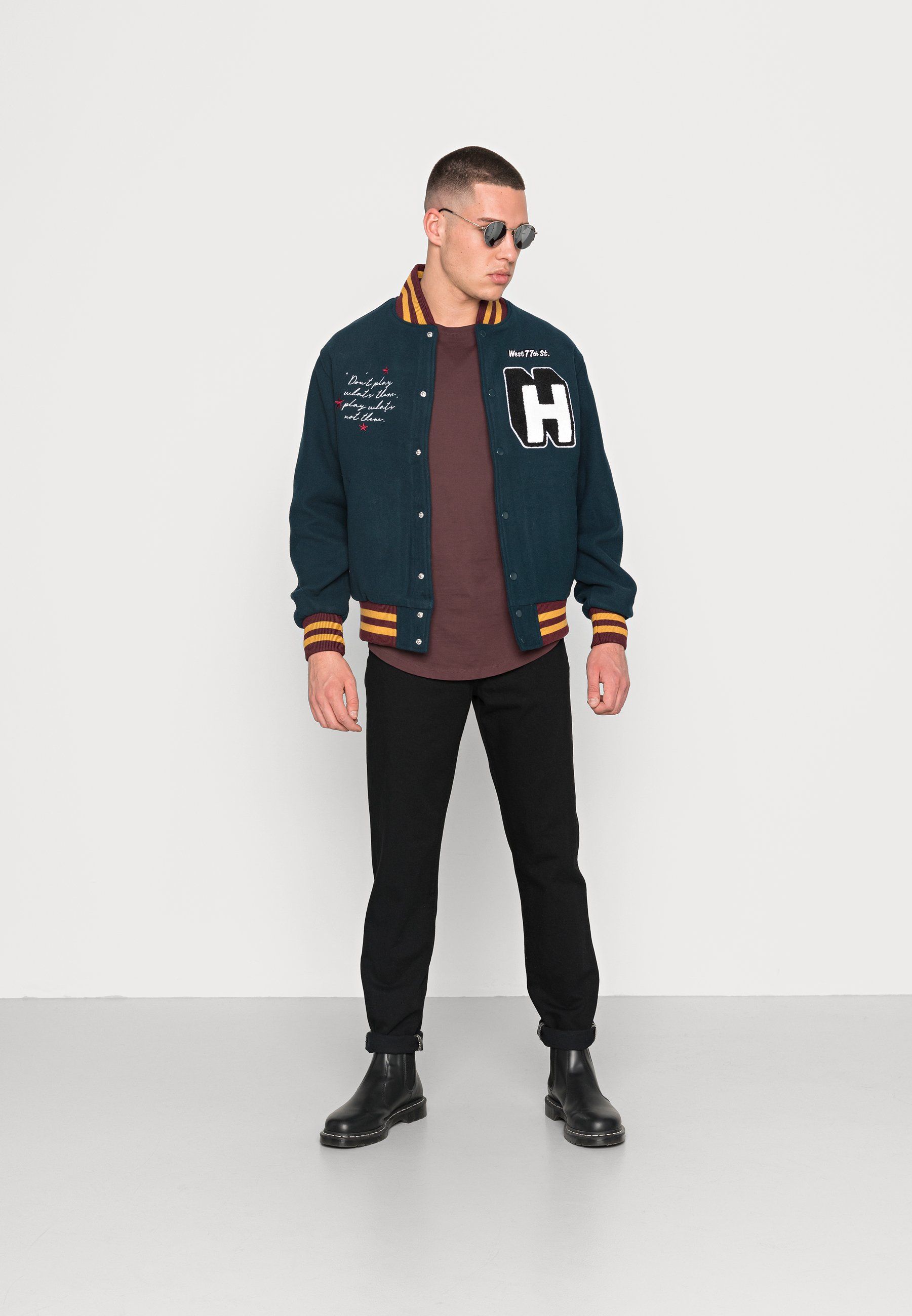 huf varsity jacket