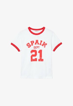 PULL&BEAR, Print T-shirt - white