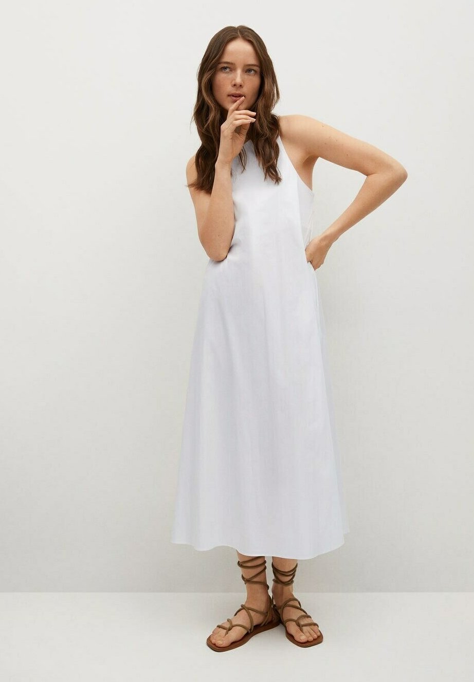 mango white dress