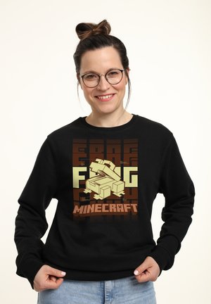 MINECRAFT BLUEPRINT FROG - Sweatshirt - black