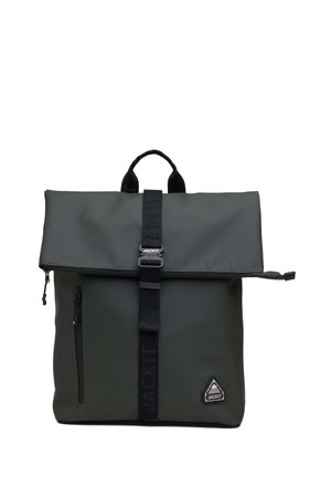 ROLL TOP UNISEX BACKPACK BADGE EDITION - Zaino - OLIVE