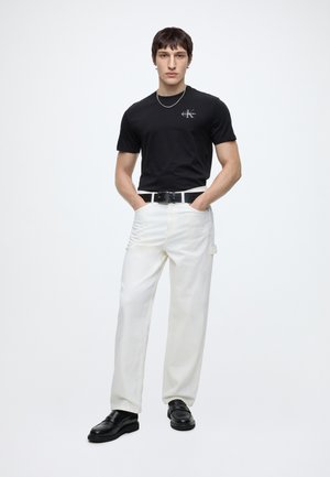 Calvin Klein Jeans, CLASSIC MICRO MONOLOGO 2 PACK - Βασικό μπλουζάκι - black/pale meadow
