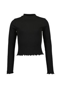 Blue Seven LANGARM MIT STEHKRAGEN - Strickpullover - schwarz