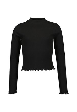 Blue Seven LANGARM MIT STEHKRAGEN - Strickpullover - schwarz