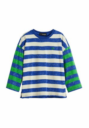 FADED STRIPED  - Long sleeved top - blue