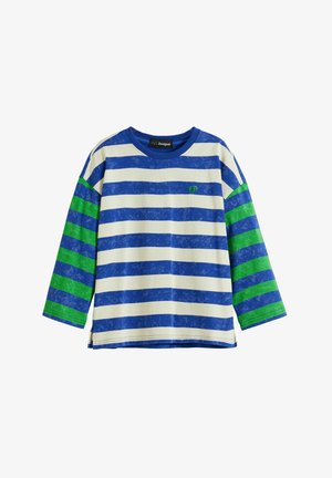 FADED STRIPED  - Top dugih rukava - blue