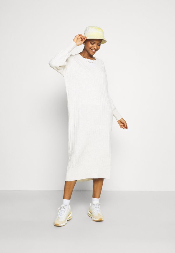 Jumper dress - pumice stone melange4