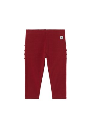 WITH RUFFLES - Leggingsit - rhubarb