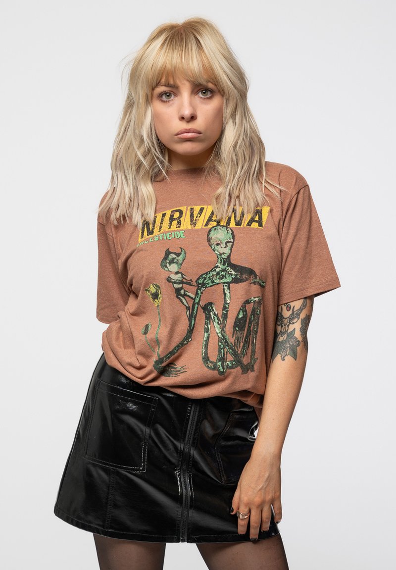 Paradiso Clothing NIRVANA INCESTICIDE - Print T-shirt - brown