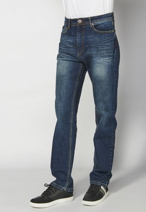 Straight leg jeans - azul osc dark blue