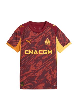 OLYMPIQUE DE MARSEILLE 25/26 - Fotbollströjor - dark crimson sunny yellow-dark poppy