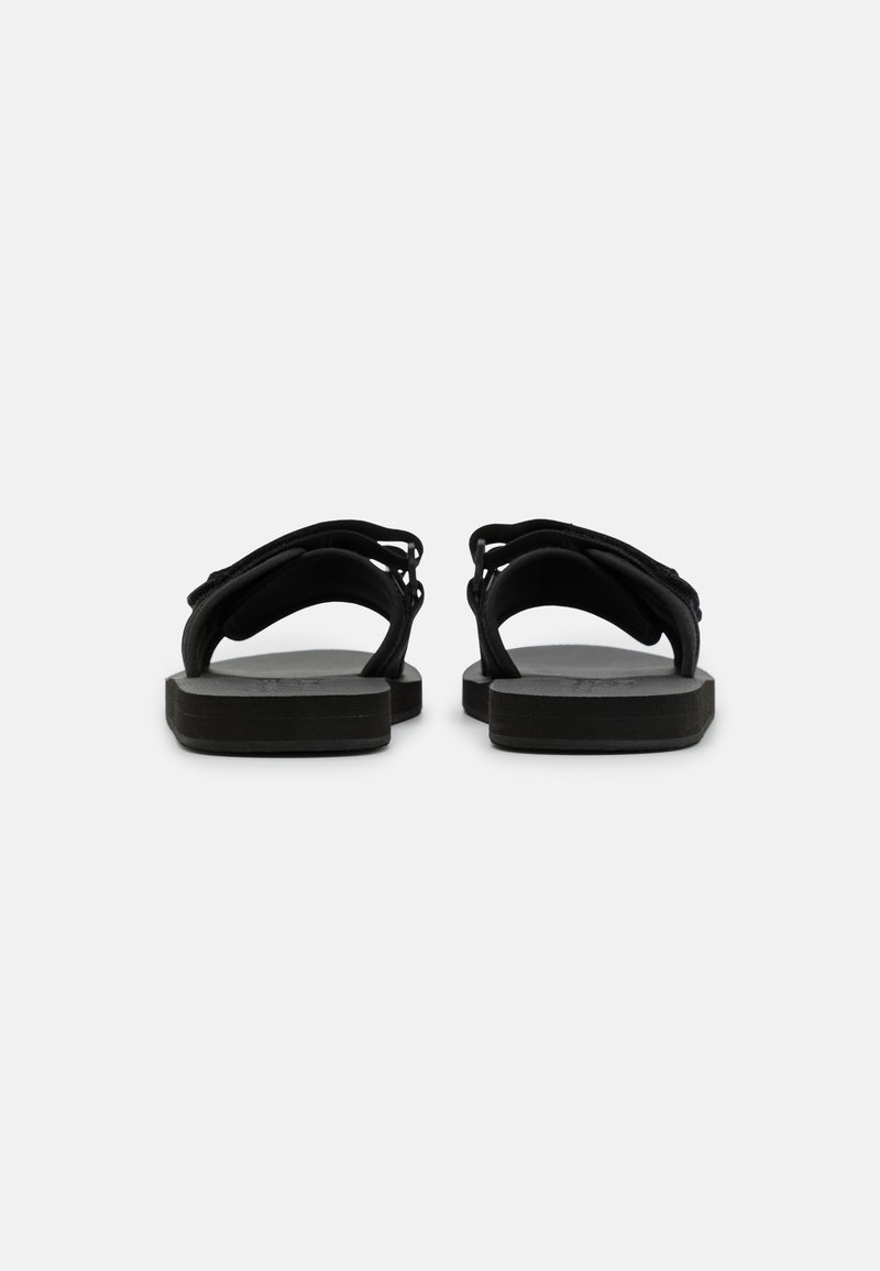 Abercrombie & GORP SLIDE - Sandalias planas - black/negro - Zalando.es