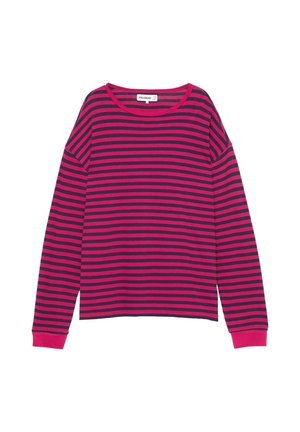 PULL&BEAR, STRIPED LONG SLEEVE - T-SHIRT - T-shirt à manches longues - mottled pink