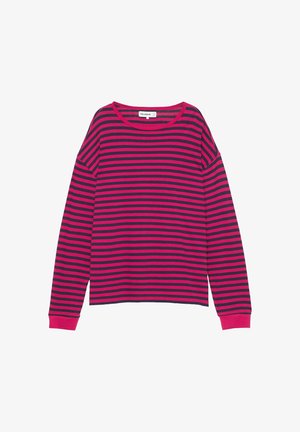 PULL&BEAR, STRIPED LONG SLEEVE - T-SHIRT - T-shirt à manches longues - mottled pink