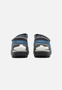 Geox J Vaniett Boy A kindersandalen, donkergrijs, groen, 32 EU