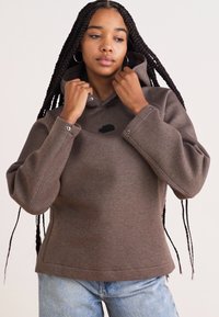 The North Face RELAXED HOODIE - Ikdienas džemperis - smokey brown heather