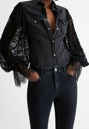 Skjortebluser - black denim