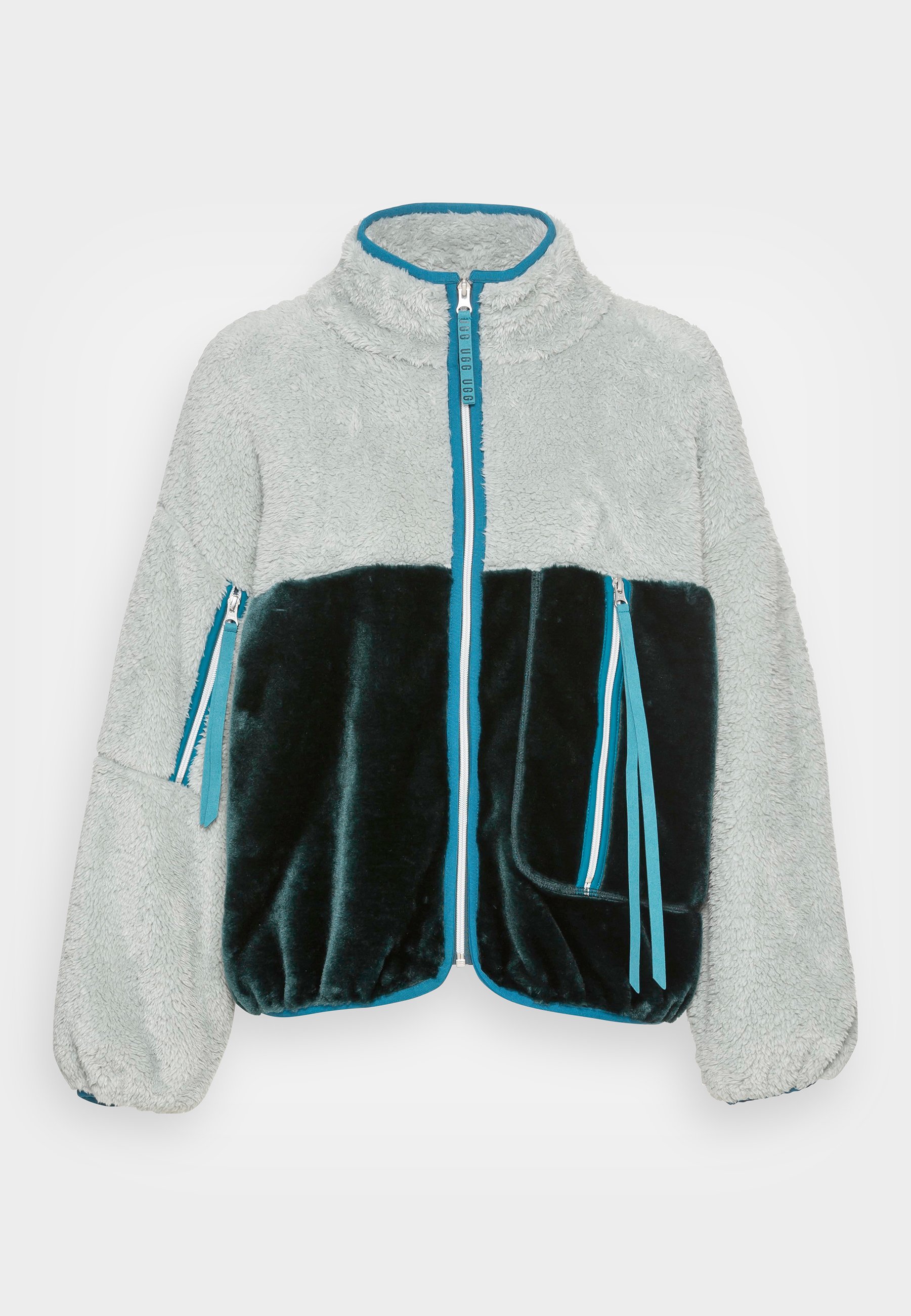 mint green sherpa pullover