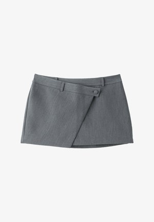 Stradivarius, CROSSOVER MINI SKORT - Jupe trapèze - light grey