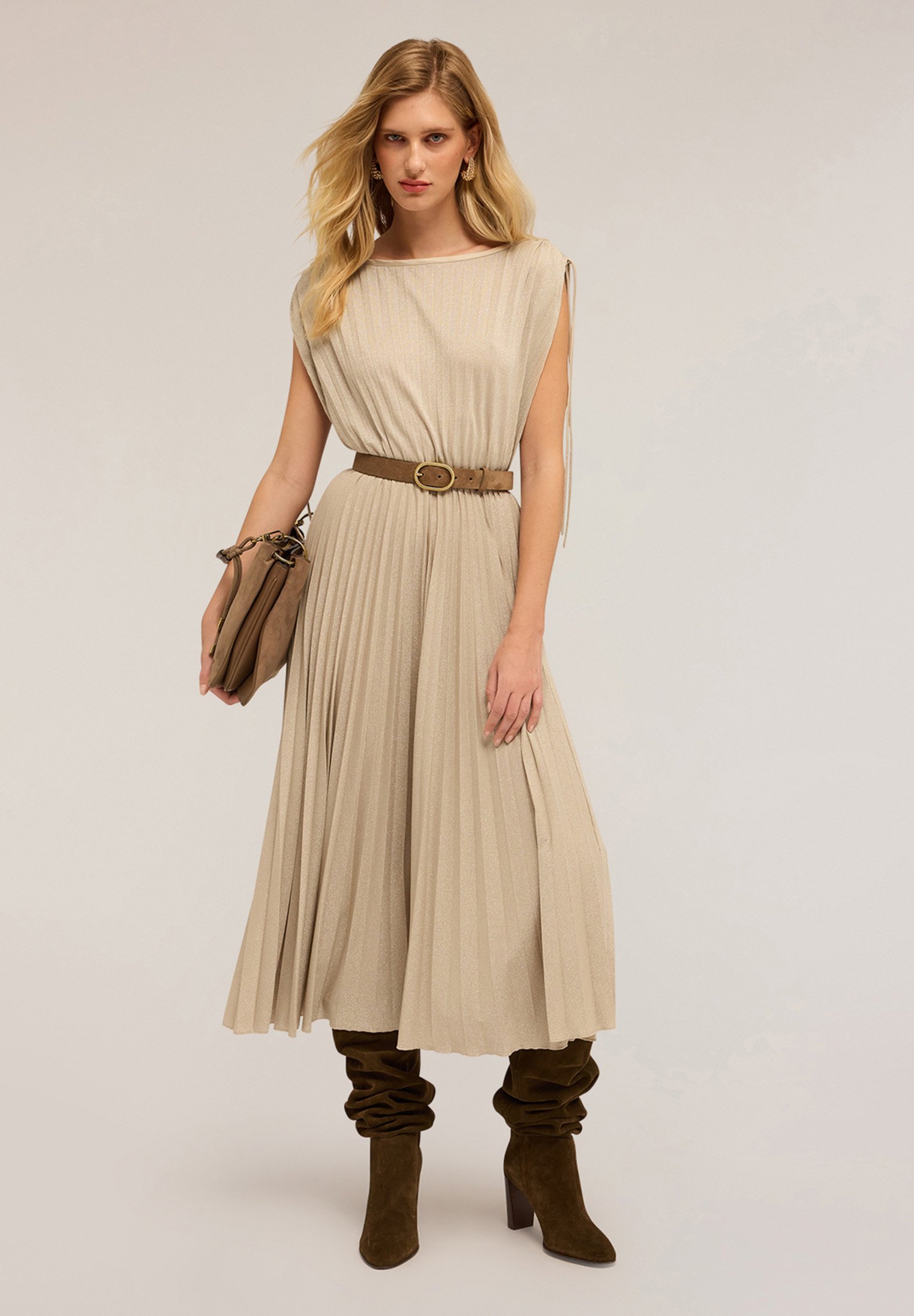 Motivi Vestito di maglina beige