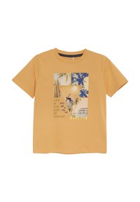 Minymo T-shirt med print - mock orange