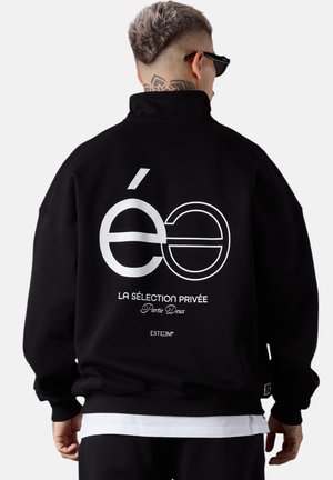 OPPOS� OVERSIZED HALFZIP - Sweatshirt - black