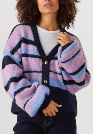 HARPER & YVE Cardigan - multi blue stripe
