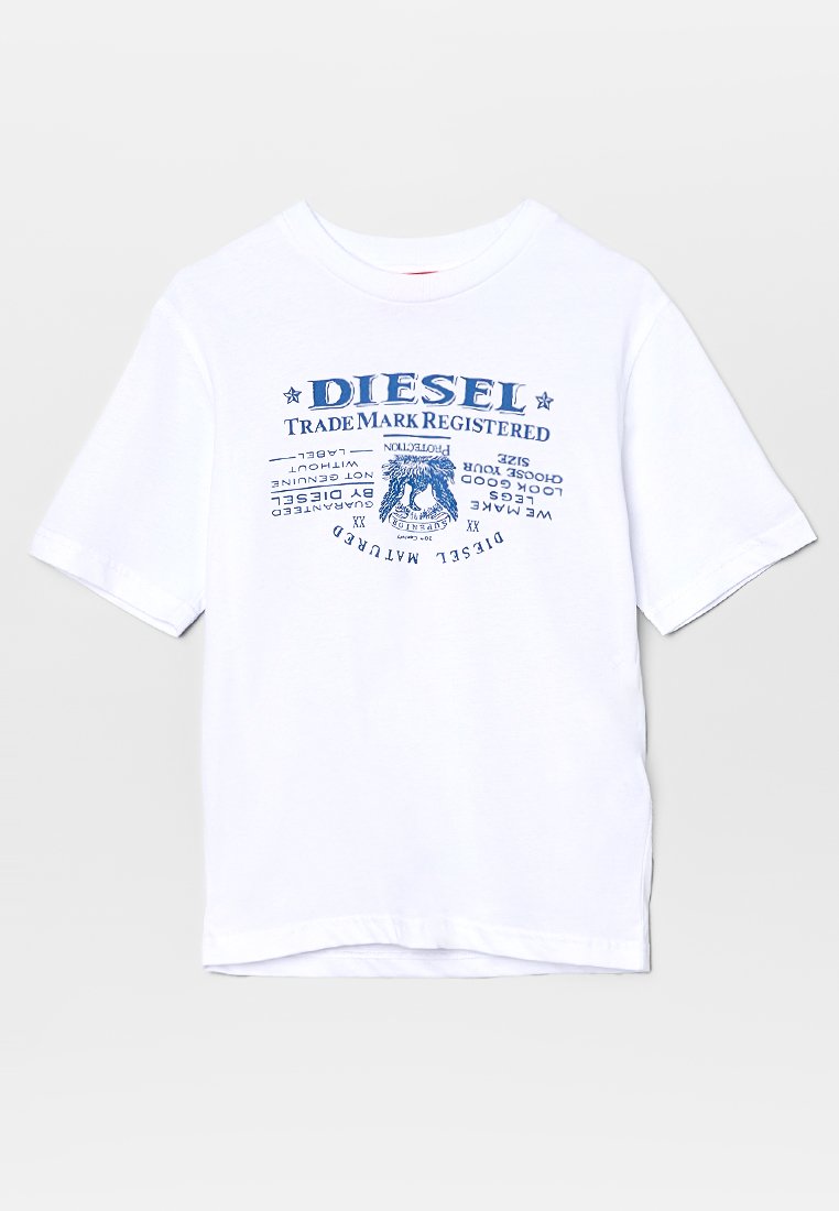 Diesel T-shirt print wit Diesel T-shirt print wit
