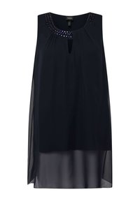 BEADED NECKLINE SLEEVELESS - Blouse - marine