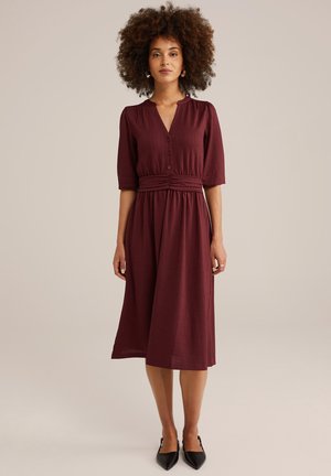 WE Fashion Shirt dress - burgundy red