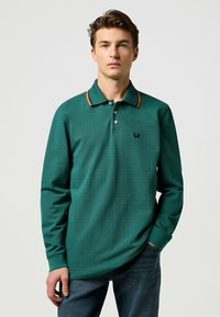 Wrangler LONG SLEEVE  REGULAR FIT - Poloshirt - bistro_green