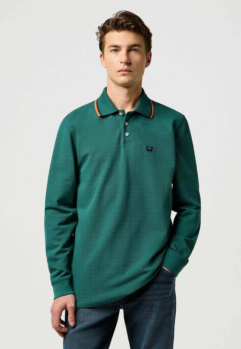 Wrangler LONG SLEEVE  REGULAR FIT - Poloshirt - bistro_green