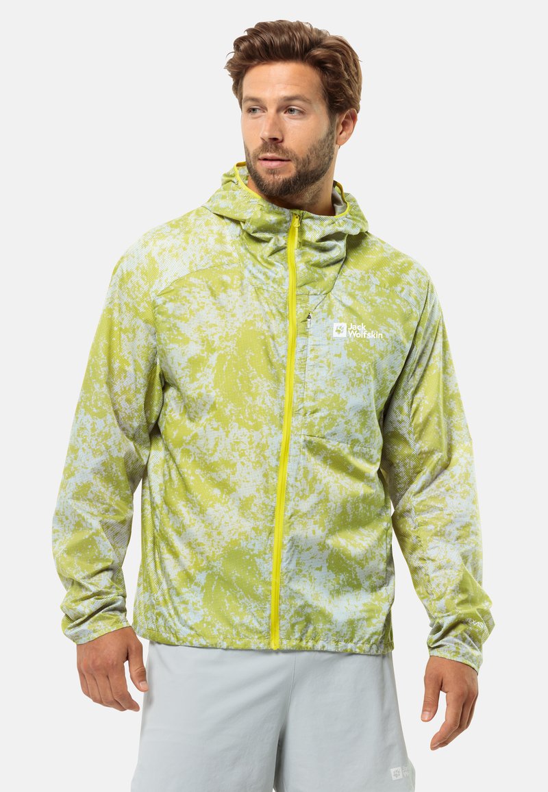 Jack Wolfskin - PRELIGHT WIND - Giacca outdoor - grid camo firefly, Ingrandire