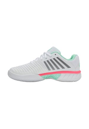EXPRESS LIGHT 3 - Clay court tennis shoes - white/neon mint/neon pastel pink