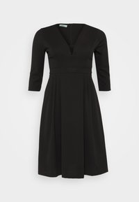 AMELIA V NECK MIDI - Haljina od žerseja - black