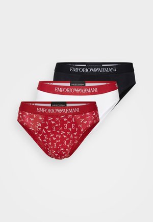 Emporio Armani BRIEF 3 PACK - Slip - white/red/black