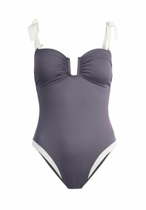 REGULAR FIT - TEXTURED TUMMY CONTROL  - Ujumistrikoo - plum purple