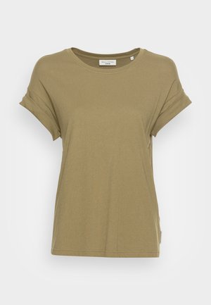 ROUNDNECK TURN UP SLEEVE - T-shirt basic - palo verde