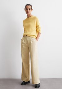 Marc O'Polo RAGLAN LONGSLEEVE ROUND NECK - Pulover - creamy yellow