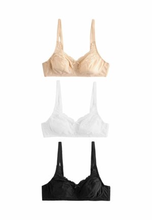 TOTAL SUPPORT FULL CUP 3 PACK - Triangel BH - black white almond nude
