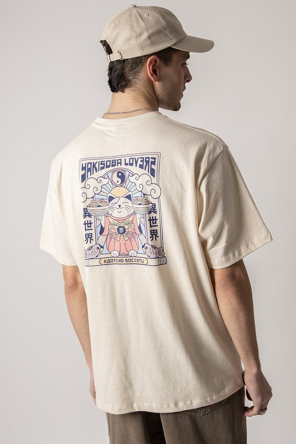 YAKISOBA LOVERS UNISEX - Print T-shirt - ivory