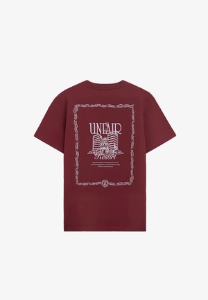 UNFAIR ATHLETICS, RESORT - Print T-shirt - burgundy