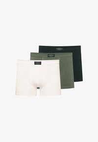 Selected, white/green/black