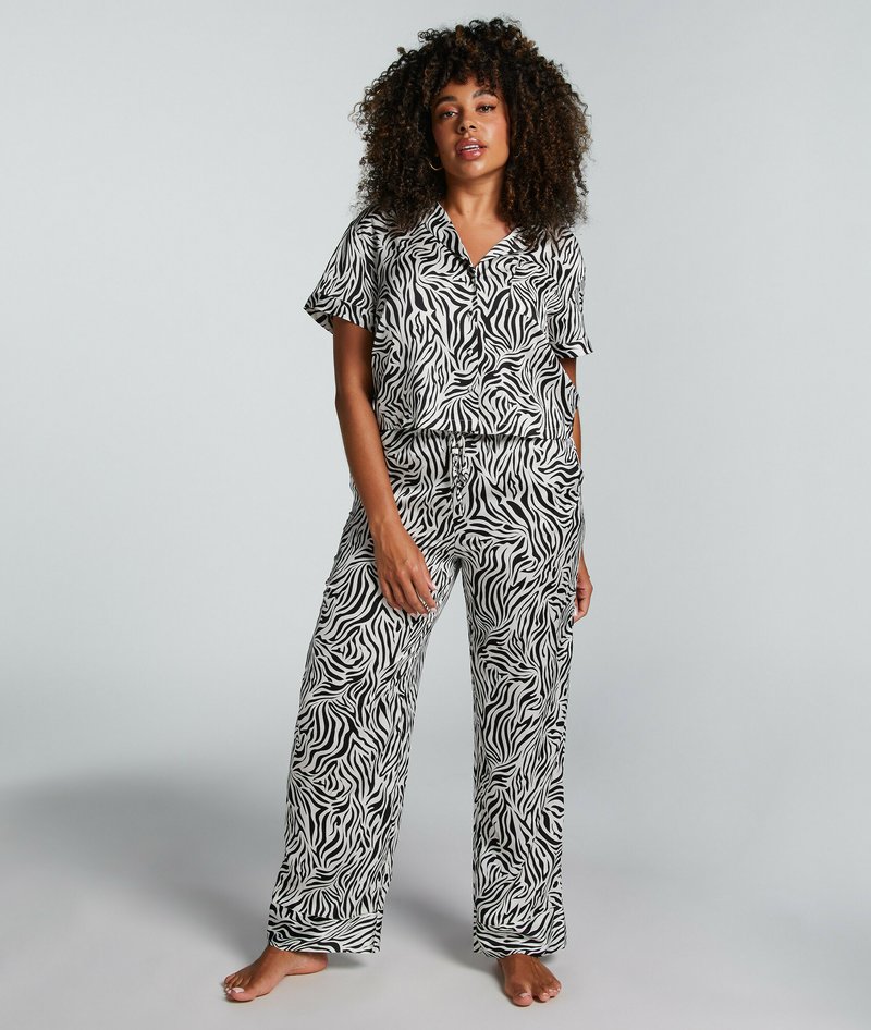 Hunkemöller pyjamabroek grijs | wehkamp