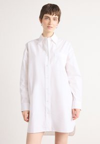 Calvin Klein Jeans OVERSIZED MINI SHIRTDRESS - Blousejurk - brilliant white