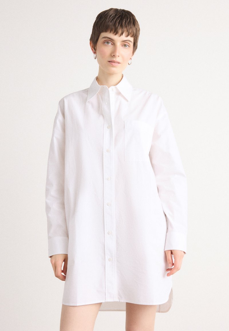 Calvin Klein Jeans OVERSIZED MINI SHIRTDRESS - Blousejurk - brilliant white