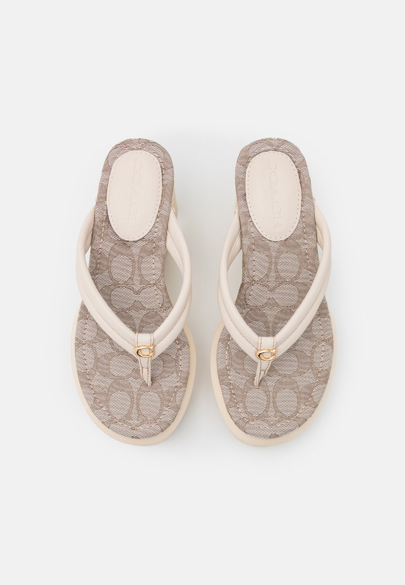 Damen Riemchensandalen | Coach FRANKI Zehentrenner chalk/offwhite - SG13987 Damen Riemchensandalen | Coach FRANKI Zehentrenner chalk/offwhite - SG13987