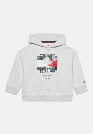 Tommy Hilfiger, GRAFFITI LOGO GRAPHIC FLEECE HOODY - Суитшърт с качулка - grey heather