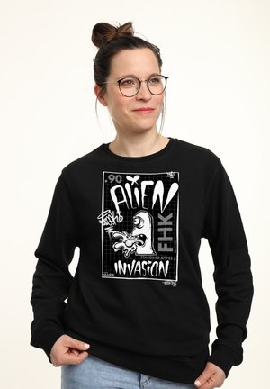 MATT KEELING ALIEN INVASION - Sweatshirt - black