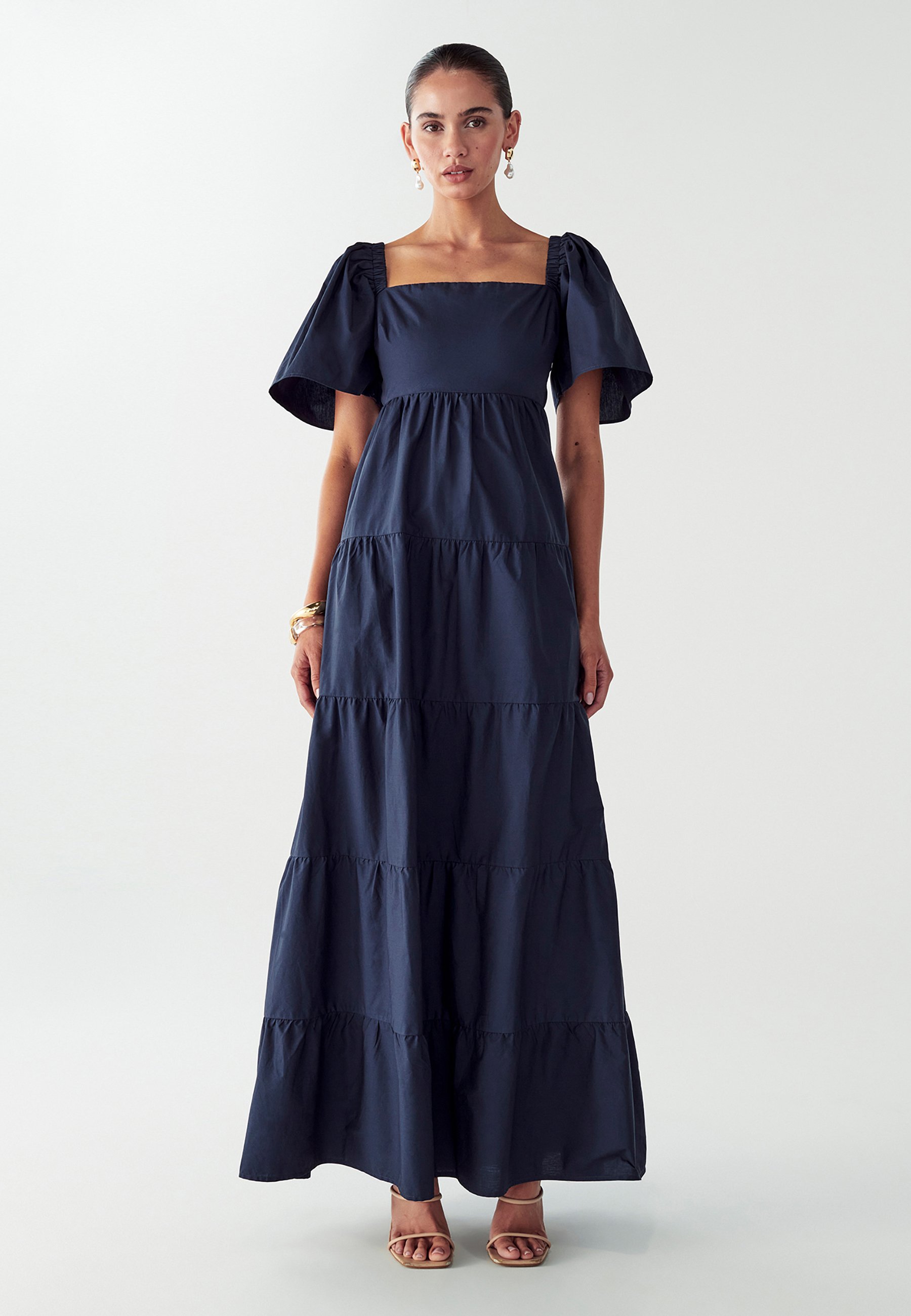 WILLA ZELDA TIERED DRESS - Maxi dress - navy blue/blue - Zalando.ie